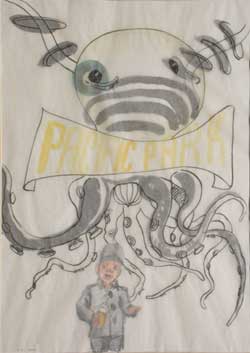 Curro Gonz&aacute;lez - 2003 - El sue&ntilde;o del patriota: Que bien puede hacer la bebida - mixta 20 x 41