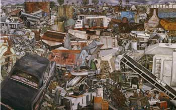 Curro Gonz&aacute;lez - 2005 - El enjambre I - mixta 375 x 600